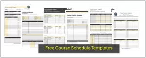 Course Schedule Templates