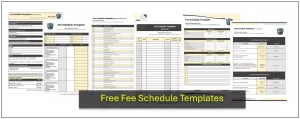 Fee Schedule Templates