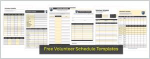 Volunteer Schedule Templates