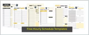 Hourly Schedule Templates