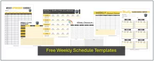 Weekly Schedule Templates