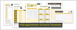 Appointment Schedule Templates